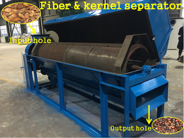machine de séparation des noix de palme et des fibres