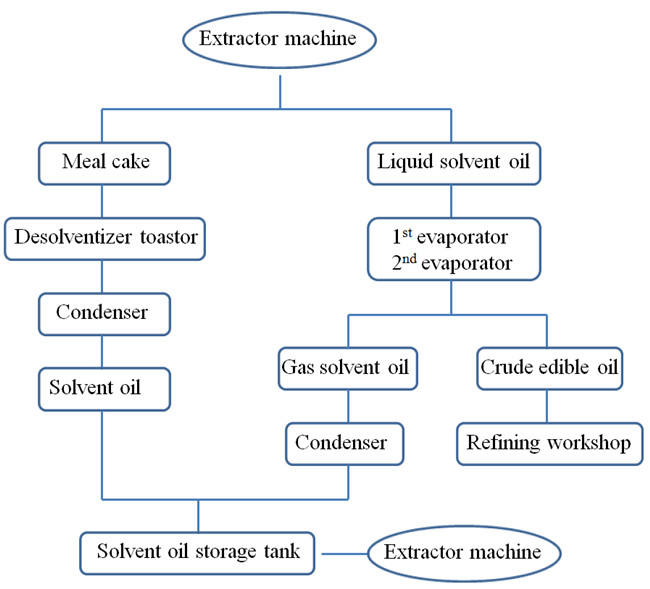 processus d'extraction d'huile de palmiste