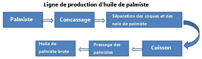 Schéma de principe de la presse à huile de palmiste
