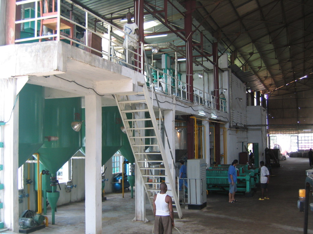 Usine de raffinage d'huile de palme