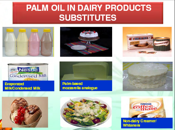 produits contenant de l'huile de palme et de l'huile de palmiste