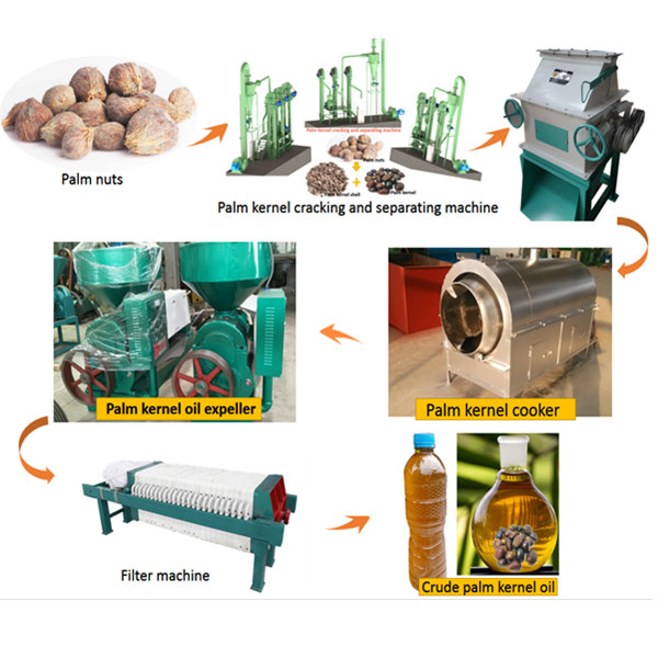 Machine d'extraction d'huile de palmiste